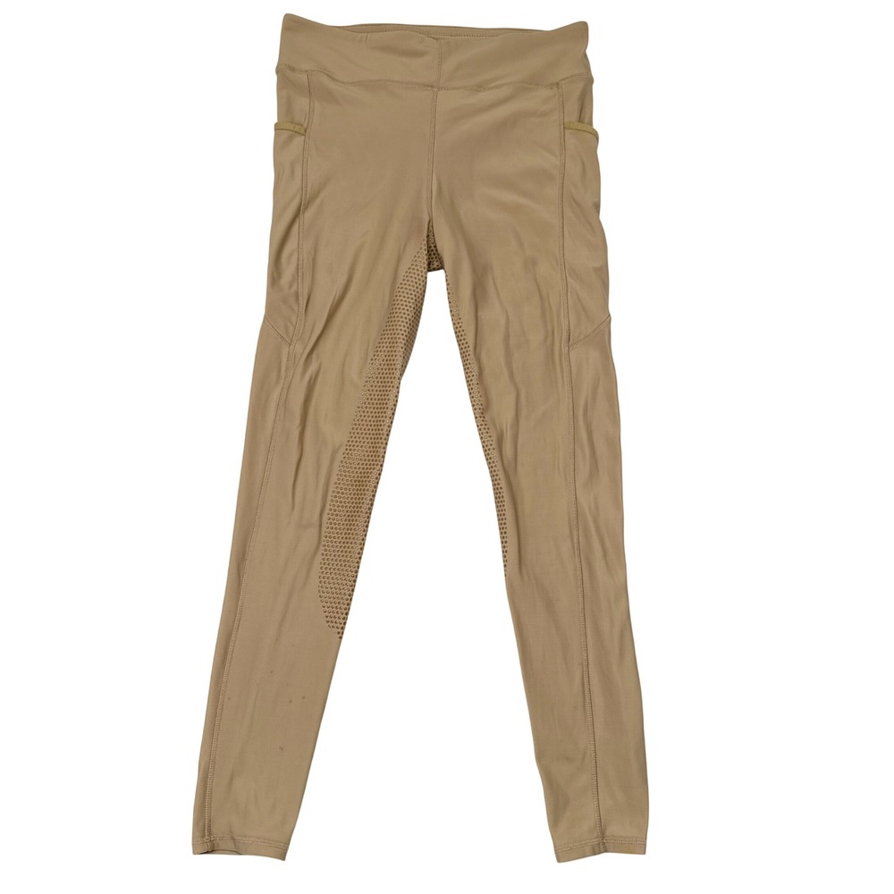 Dover Saddlery Riding Sport Breeches Tights Womens XL Tan Equestrian Stretch